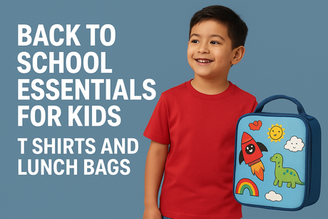 Back to School Essentials for Kids T Shirts and Lunch Bags