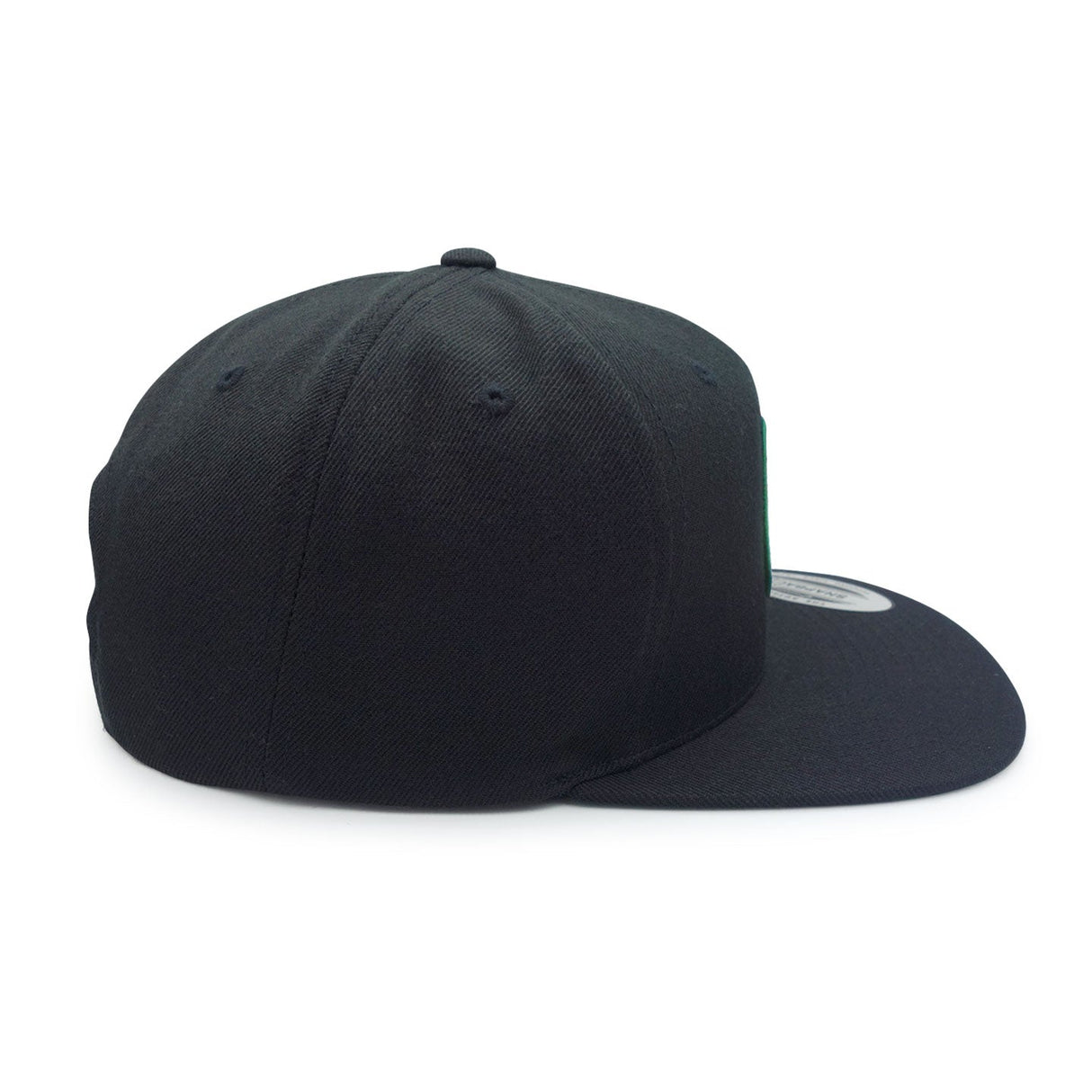Authentic Outsider Black Flat Brim Snapback Cap