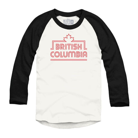 British Columbia Retro Stripe Raglan Baseball Shirt