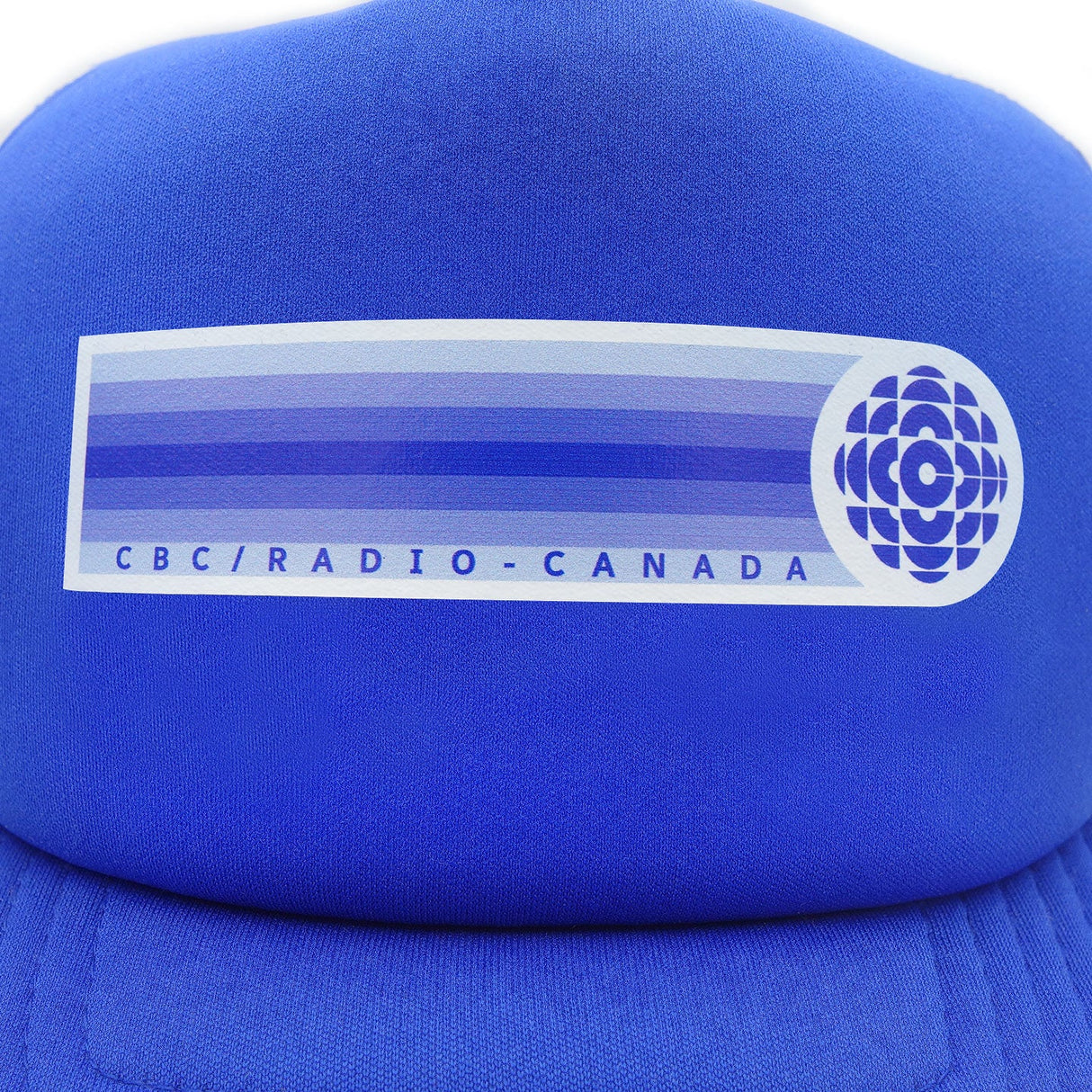 CBC 86 Blue Gem Retro Stripe Royal Blue Foam Snapback Trucker Cap