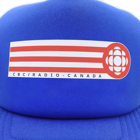 CBC White Gem Red Retro Stripe Blue Foam Snapback Trucker Cap