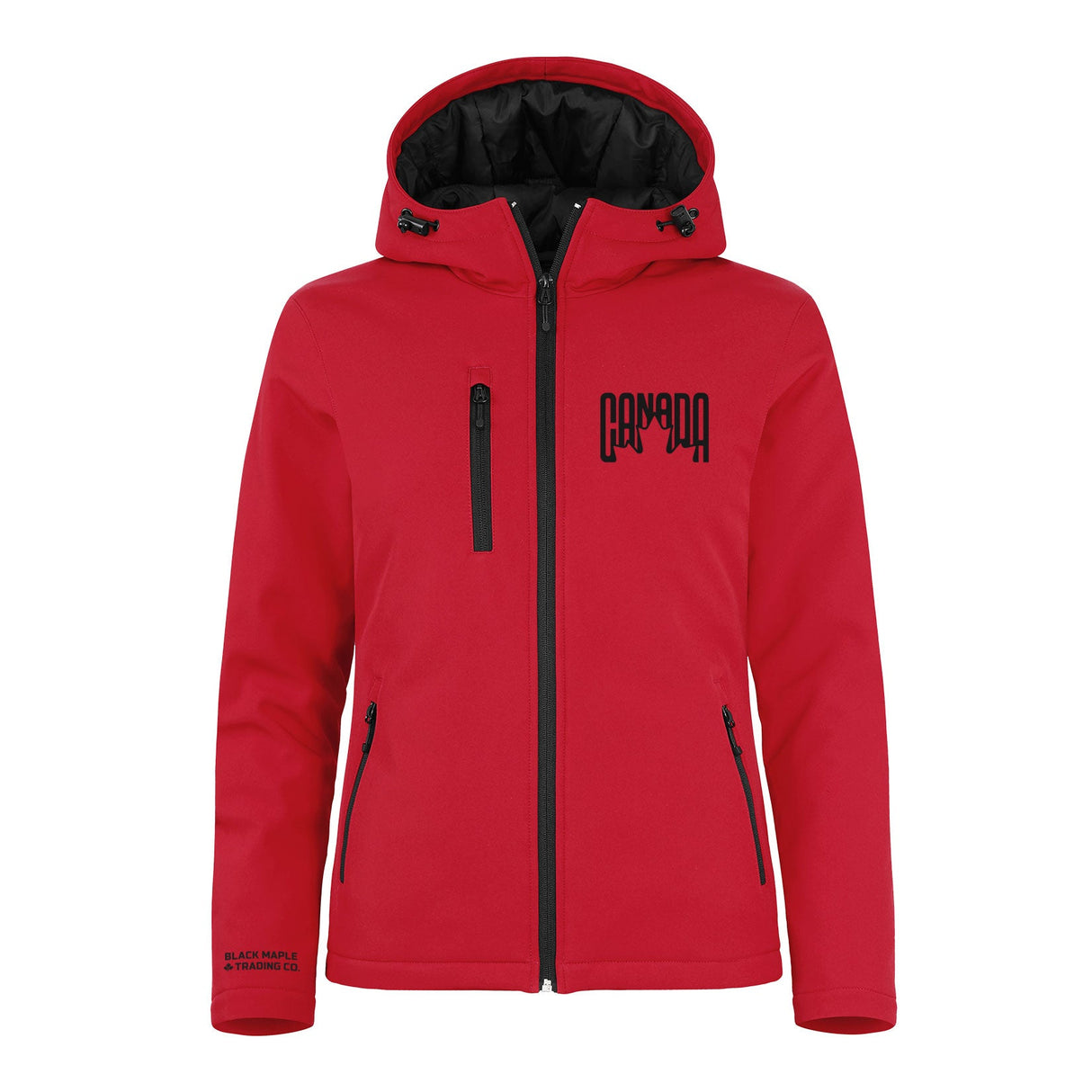 Canada Leaf Retro Design Insulated Soft Shell Jacket