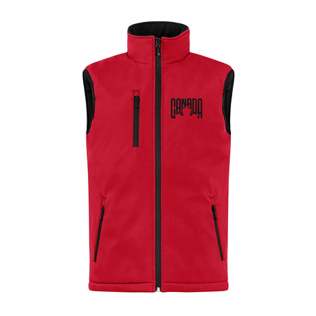 Canada Leaf Retro Design Insulated Soft Shell Vest
