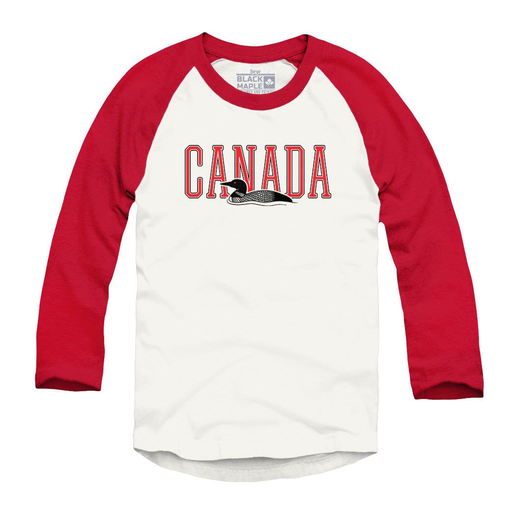 Canada Loon Raglan Baseball Shirt