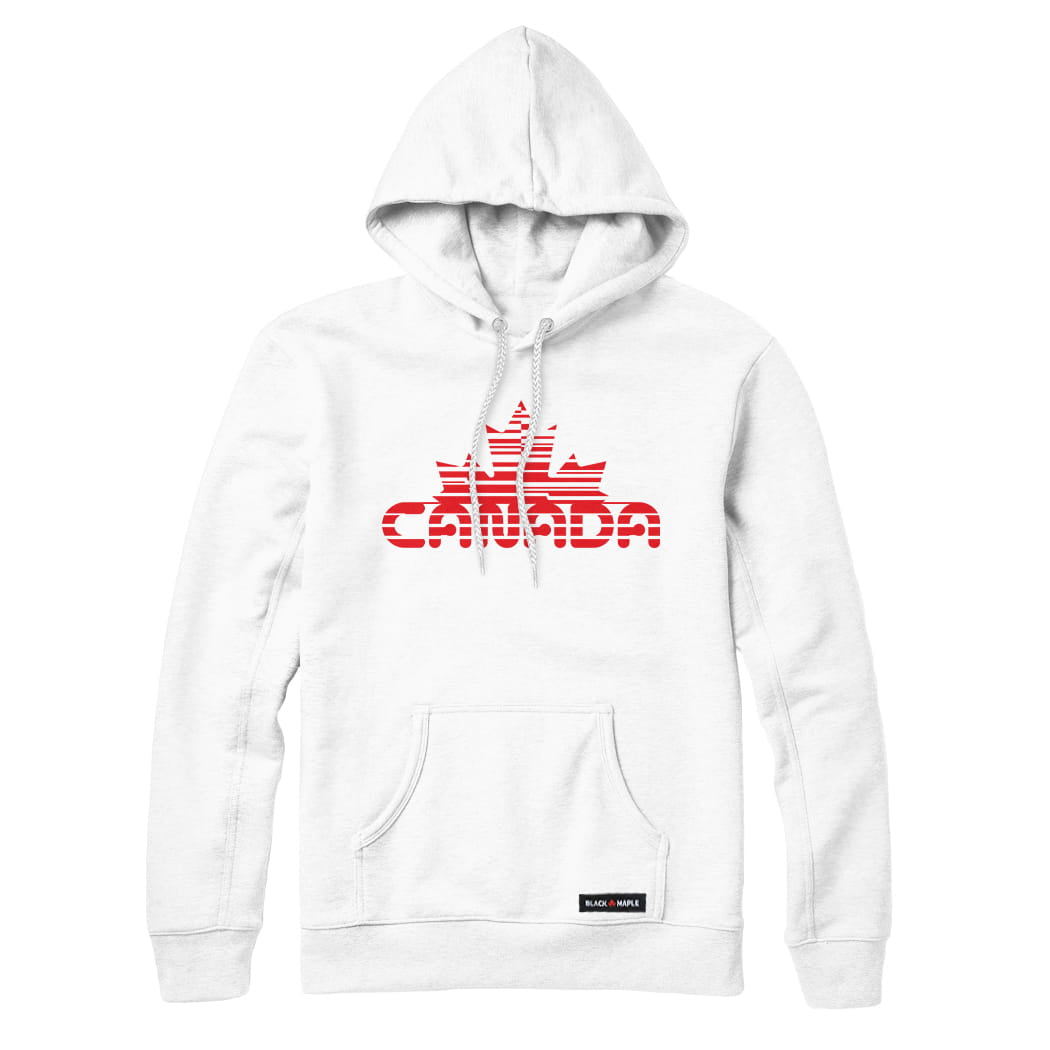 Canada Maple Leaf Retro Cyber-Glitch Sweatshirt or Hoodie