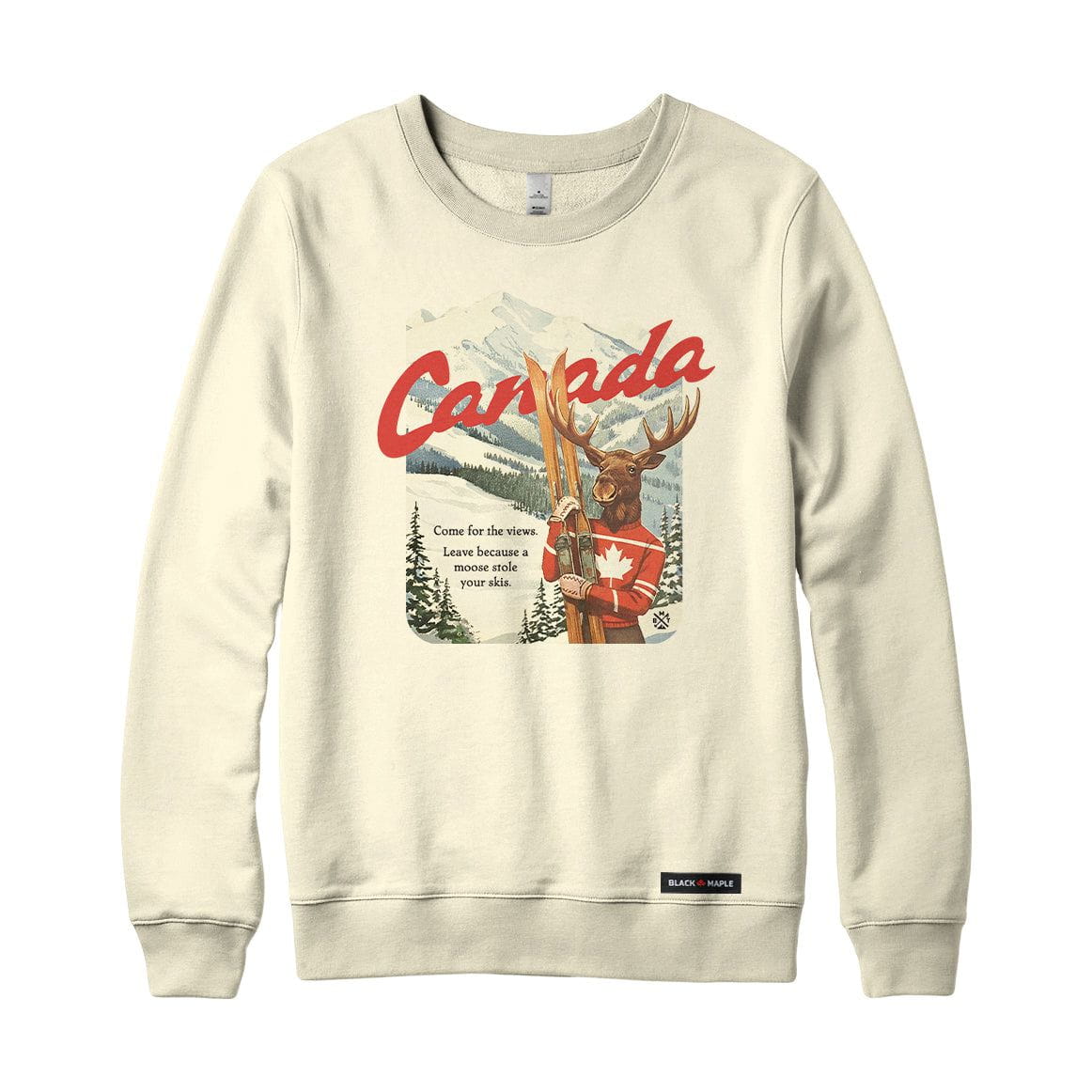 Canada Moose Stole my Skis Crewneck Sweatshirt