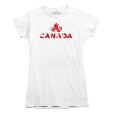 Canada Striped Design T-shirt