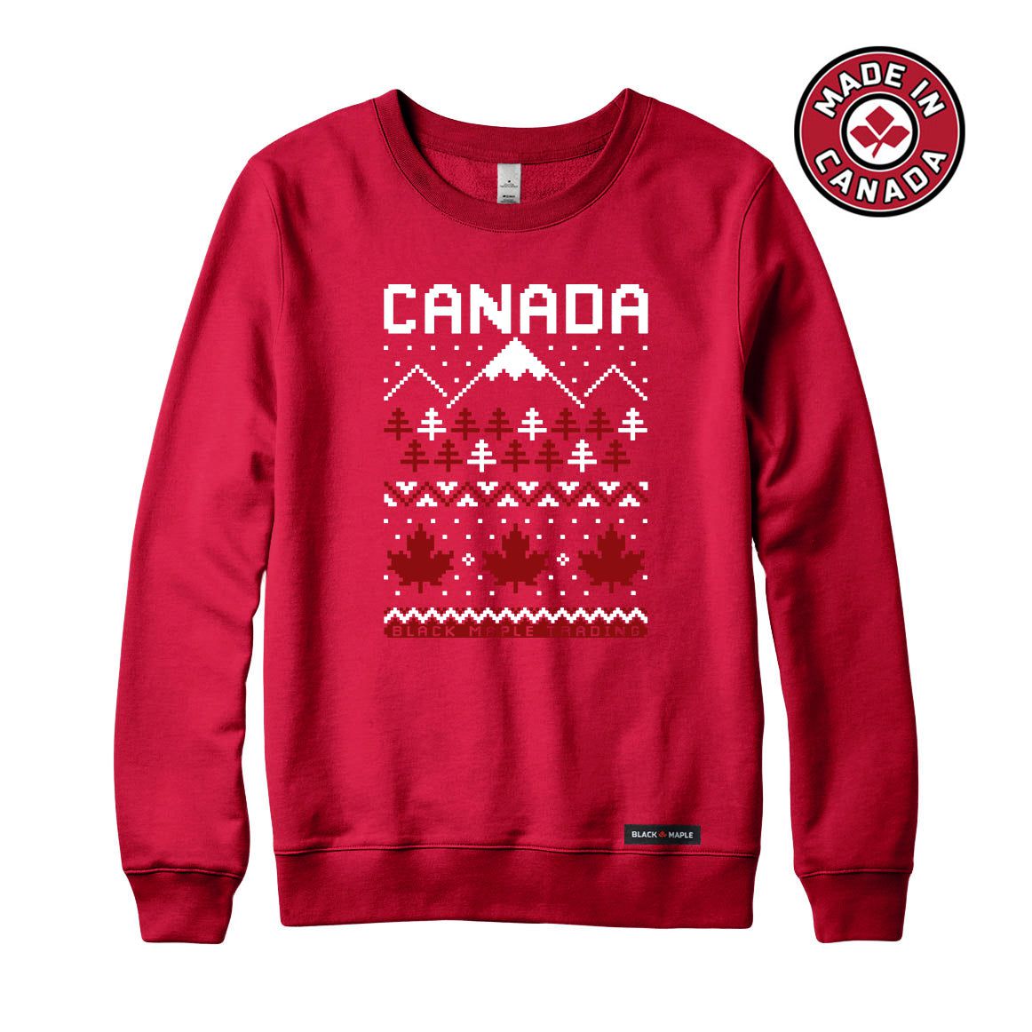 Canada Ugly Knitted Crewneck Sweatshirt