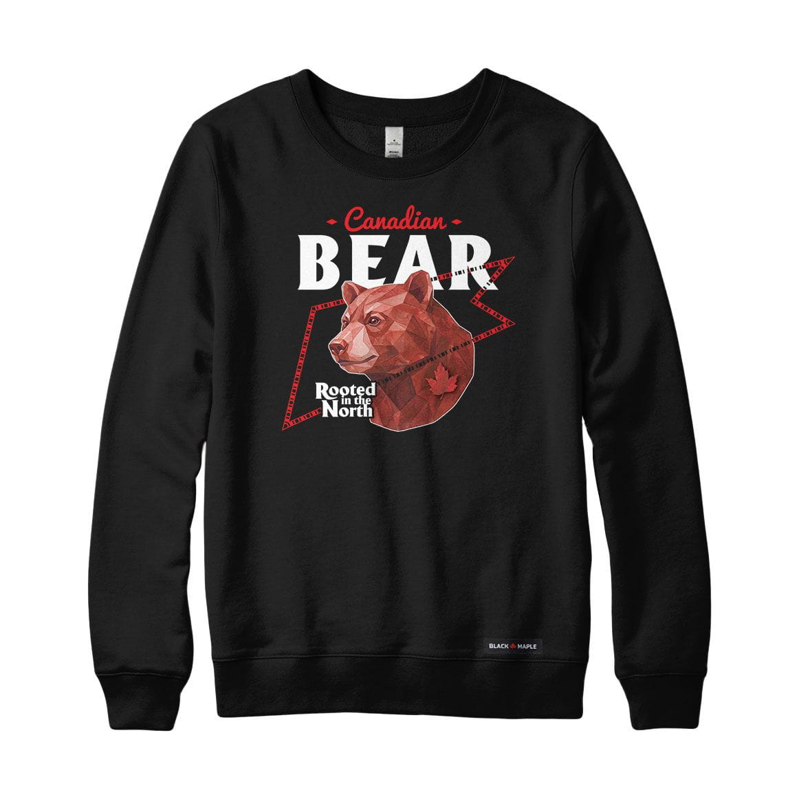 Canadian Bear Low Poly Bust Sweatshirt or Hoodie