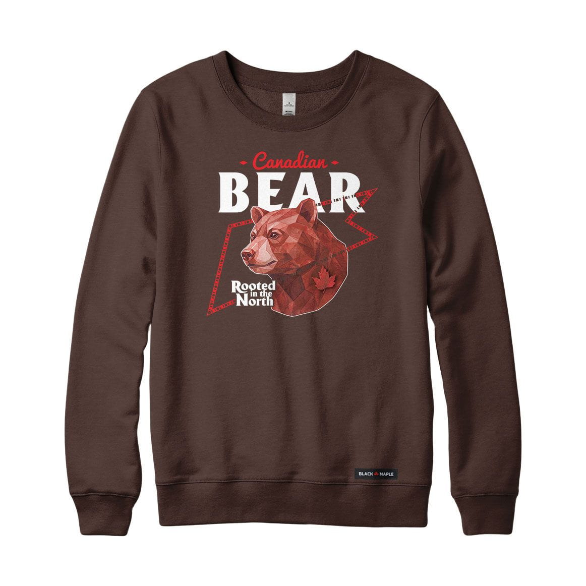 Canadian Bear Low Poly Bust Sweatshirt or Hoodie