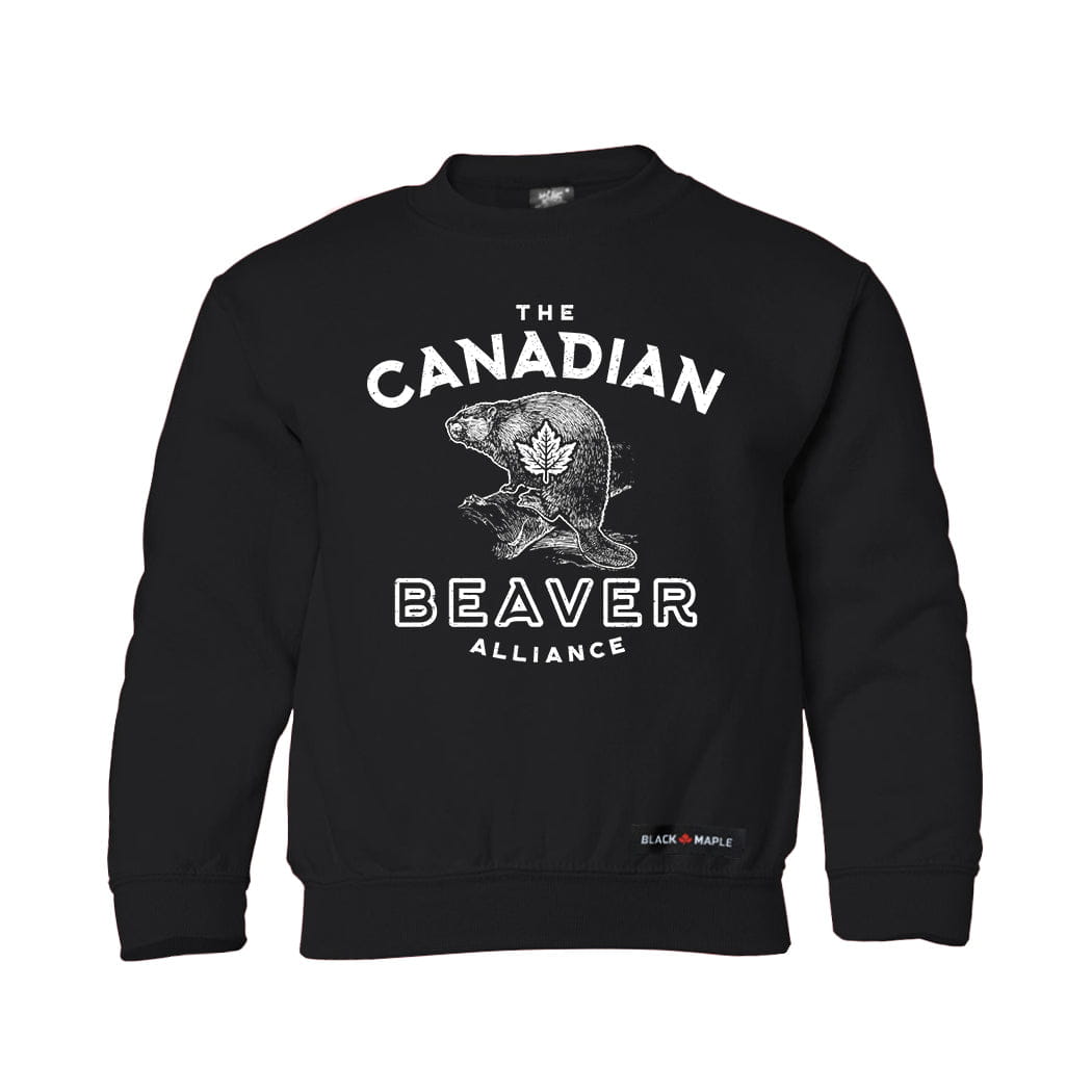 Canadian Beaver Alliance Kids Crewneck Sweatshirt