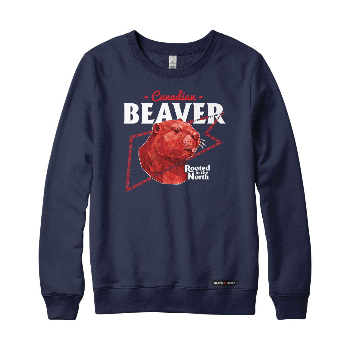 Canadian Beaver Low Poly Bust Sweatshirt or Hoodie