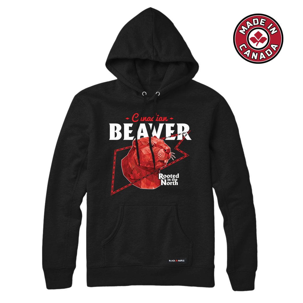 Canadian Beaver Low Poly Bust Sweatshirt or Hoodie