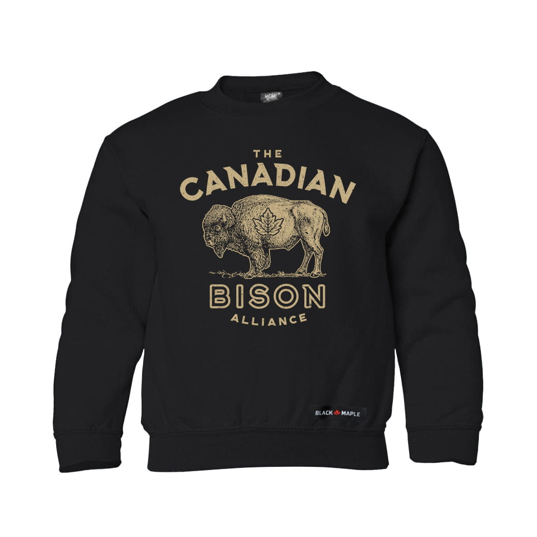 Canadian Bison Alliance Kids Crewneck Sweatshirt