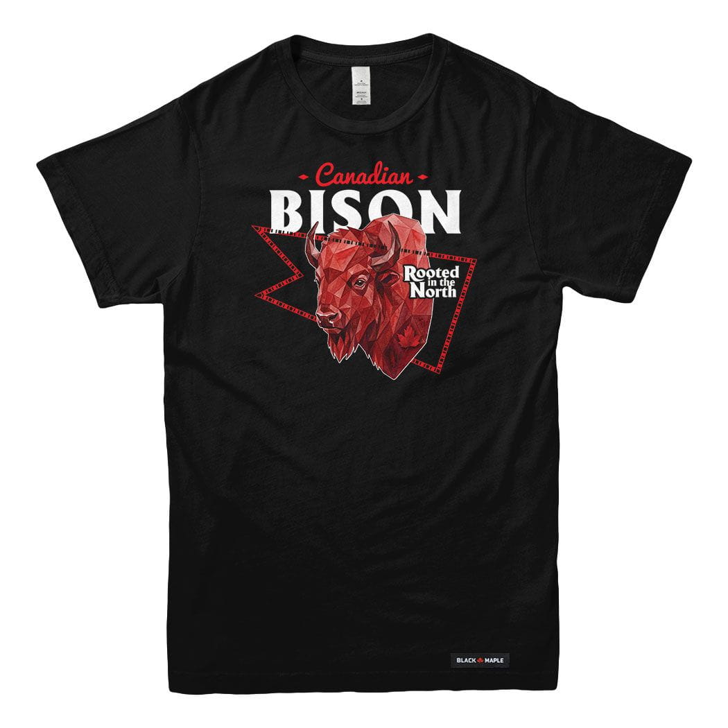 Canadian Bison Low Poly Bust T-shirt