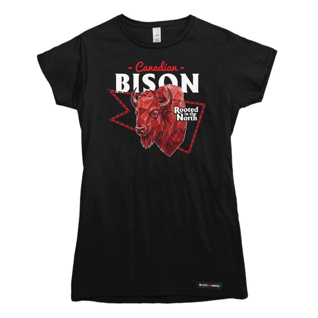 Canadian Bison Low Poly Bust T-shirt