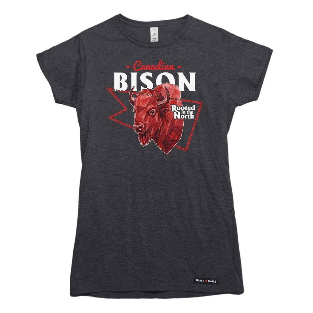 Canadian Bison Low Poly Bust T-shirt