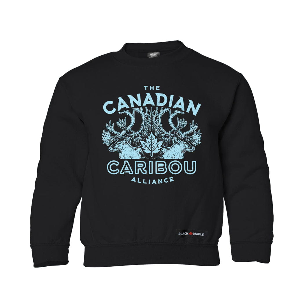 Canadian Caribou Alliance Kids Crewneck Sweatshirt