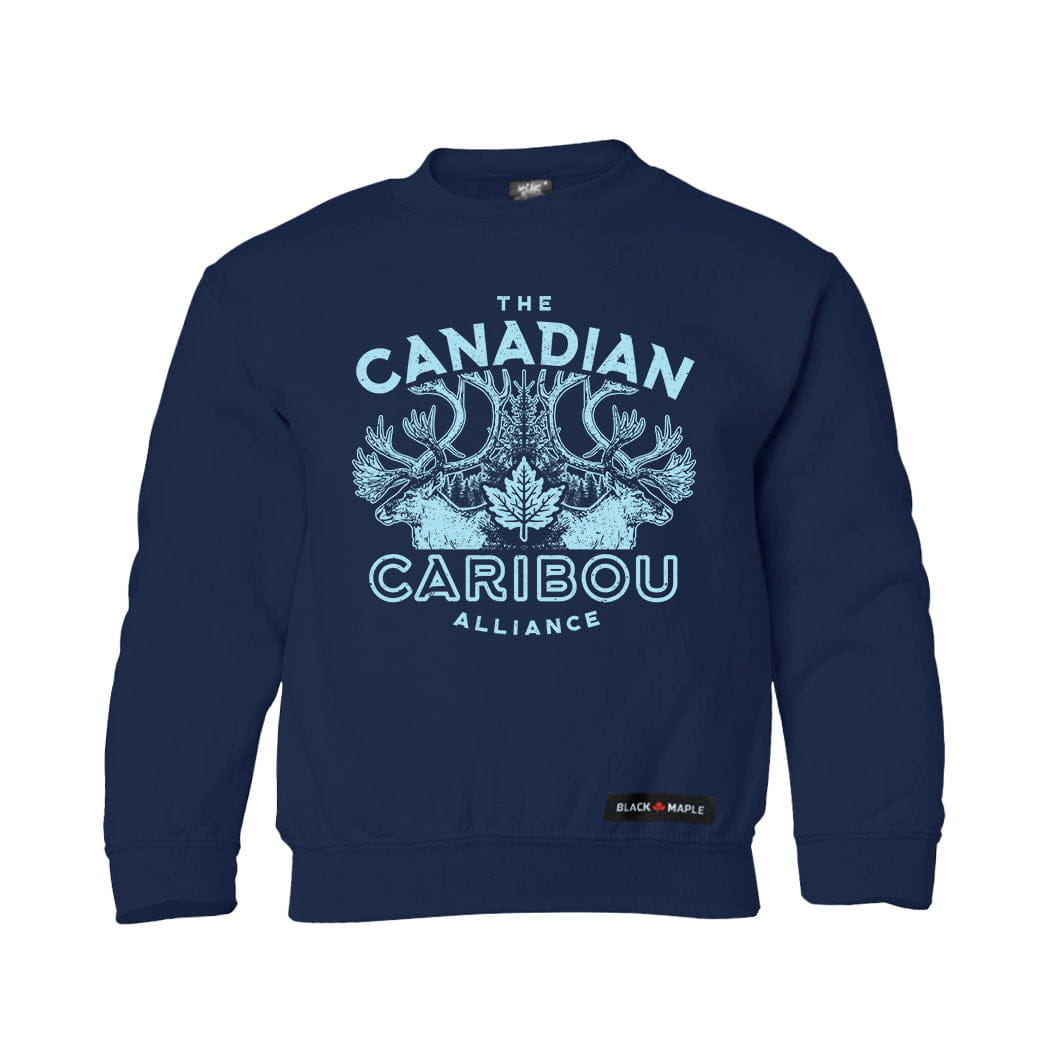 Canadian Caribou Alliance Kids Crewneck Sweatshirt