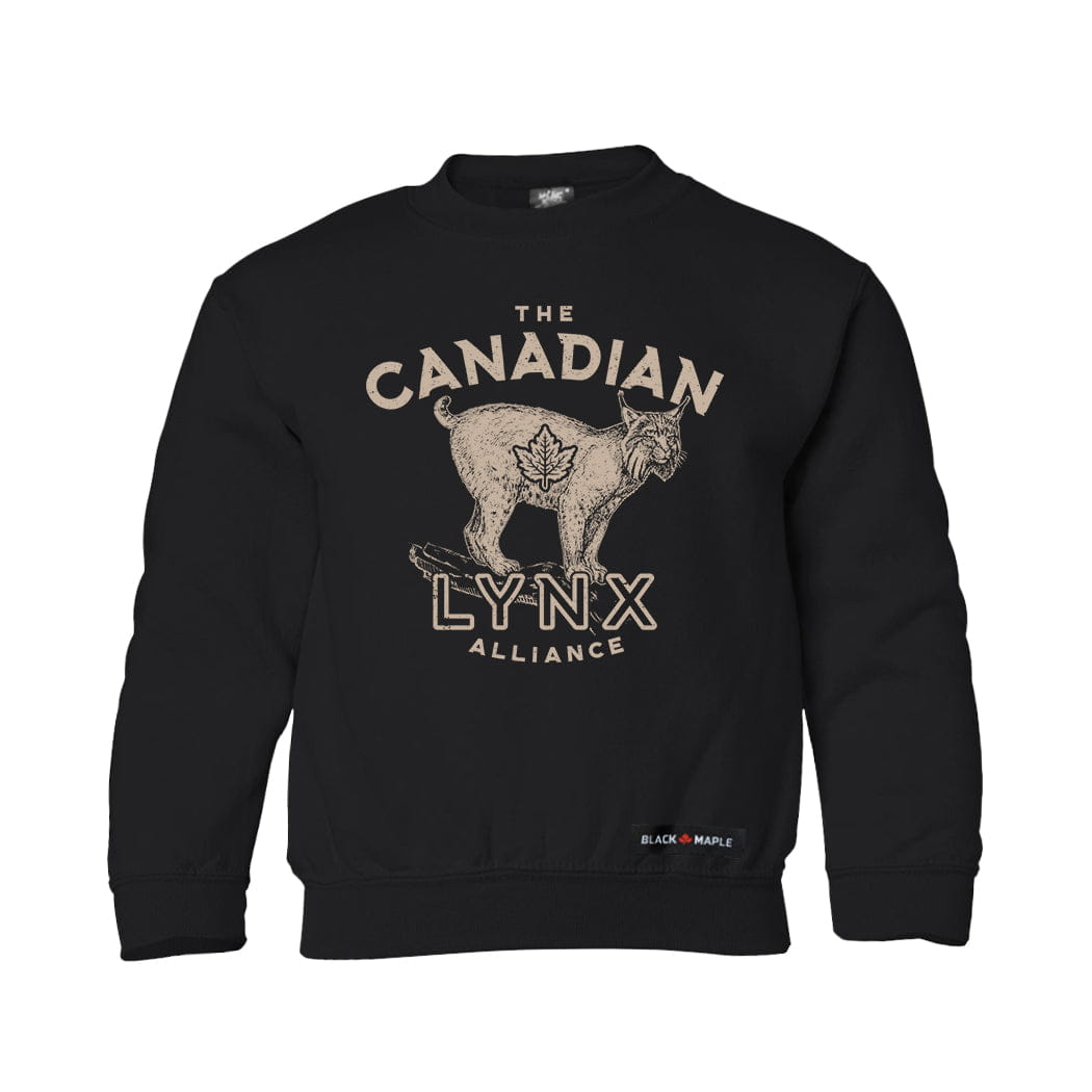Canadian Lynx Alliance Kids Crewneck Sweatshirt