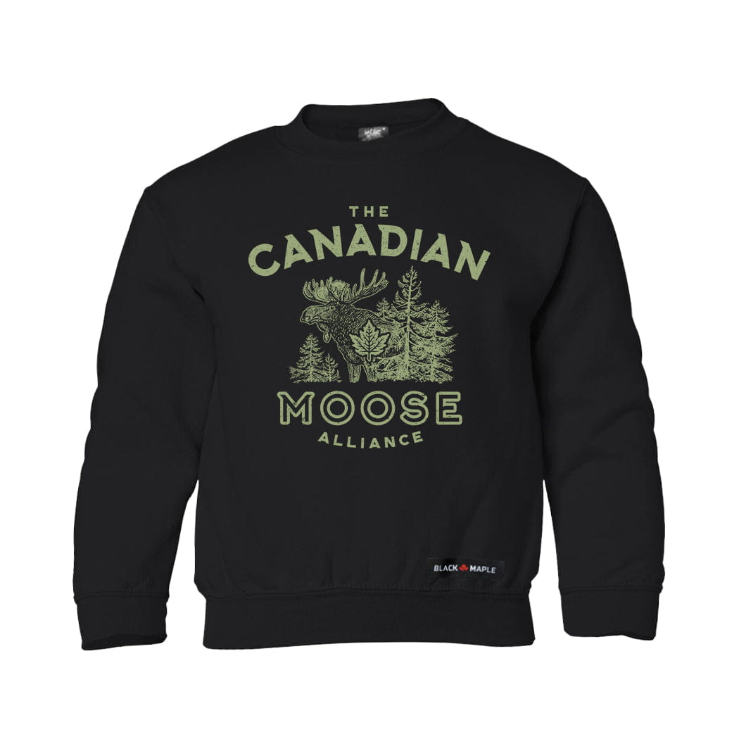Canadian Moose Alliance Kids Crewneck Sweatshirt