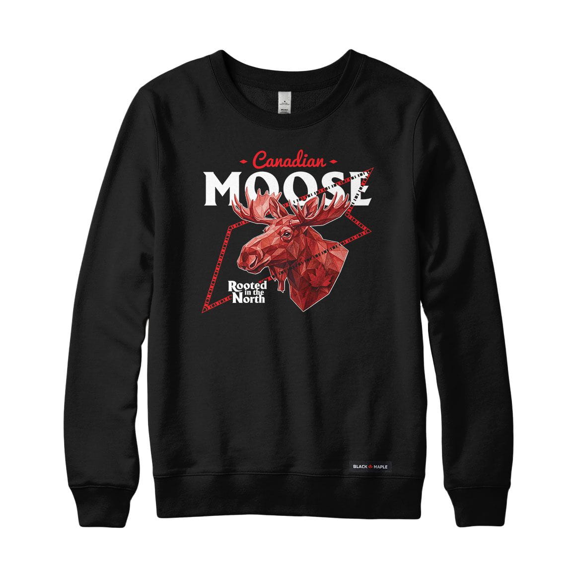 Canadian Moose Low Poly Bust Sweatshirt or Hoodie