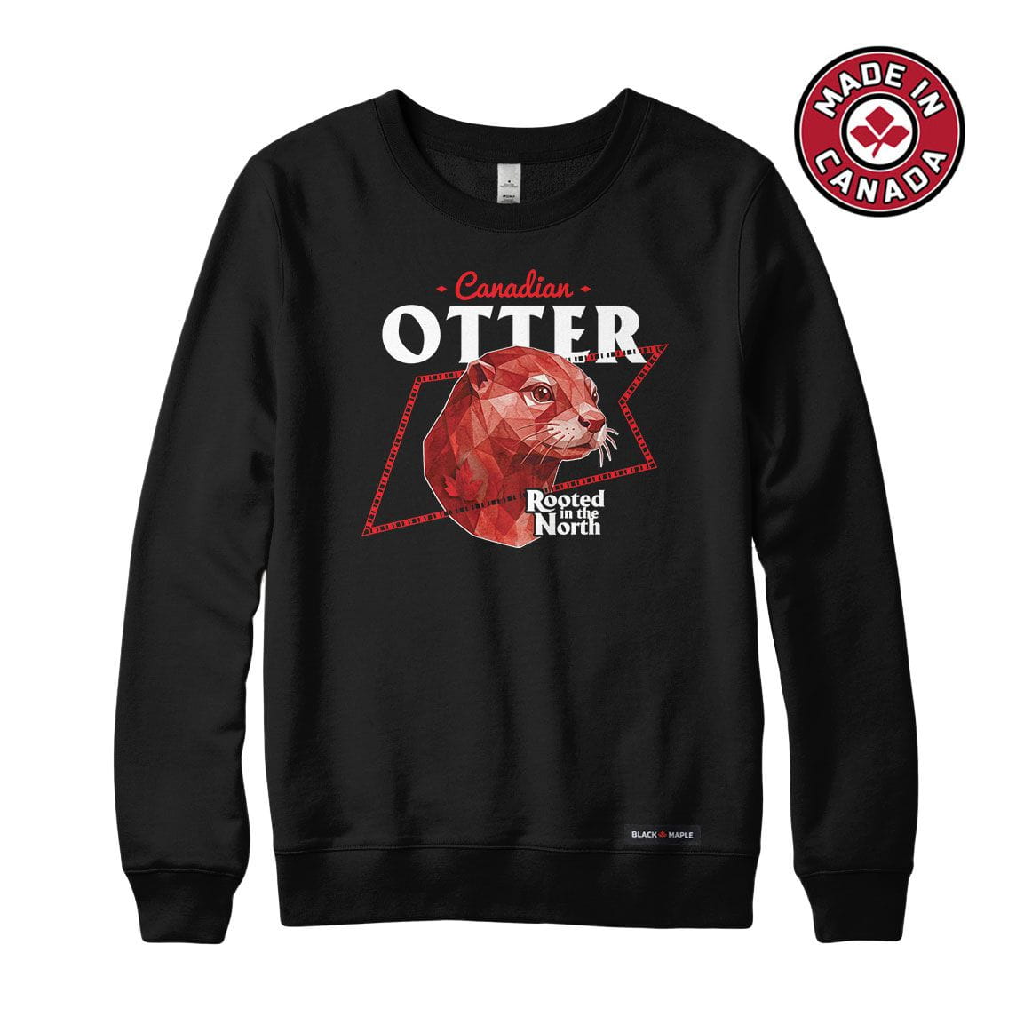 Canadian Otter Low Poly Bust Sweatshirt or Hoodie