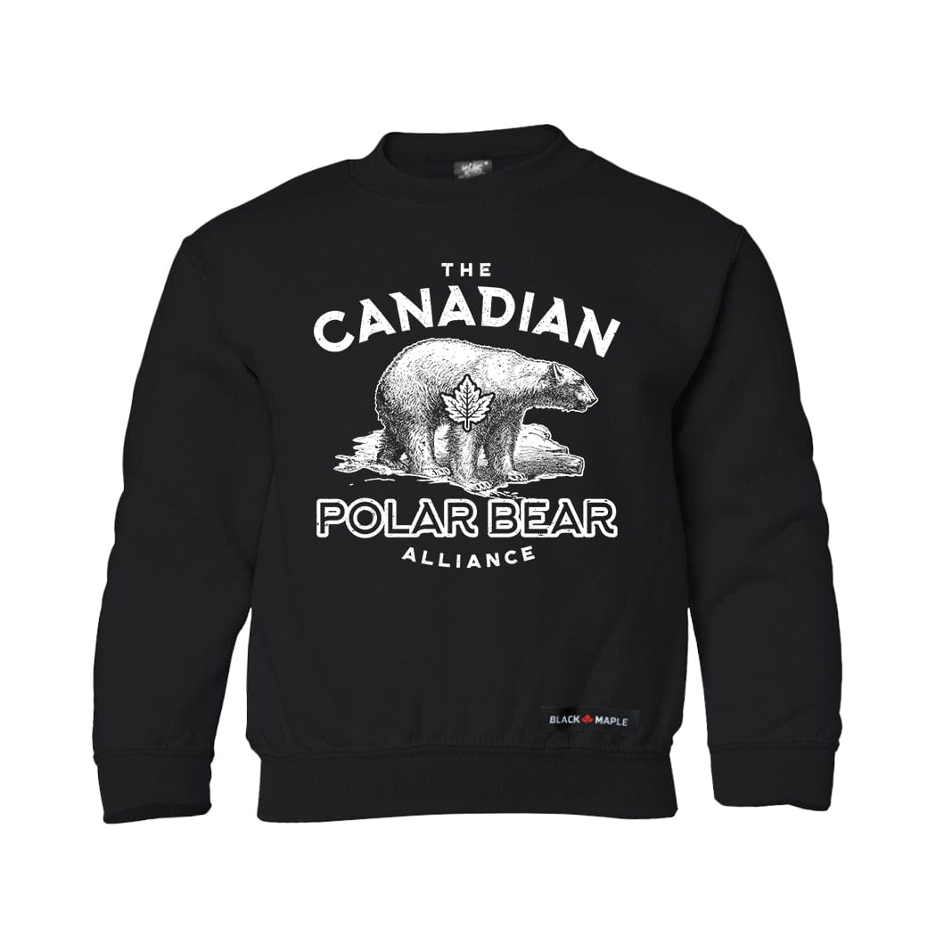 Canadian Polar Bear Alliance Kids Crewneck Sweatshirt