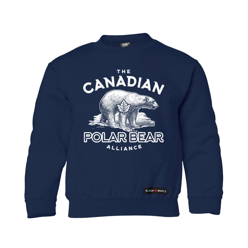 Canadian Polar Bear Alliance Kids Crewneck Sweatshirt