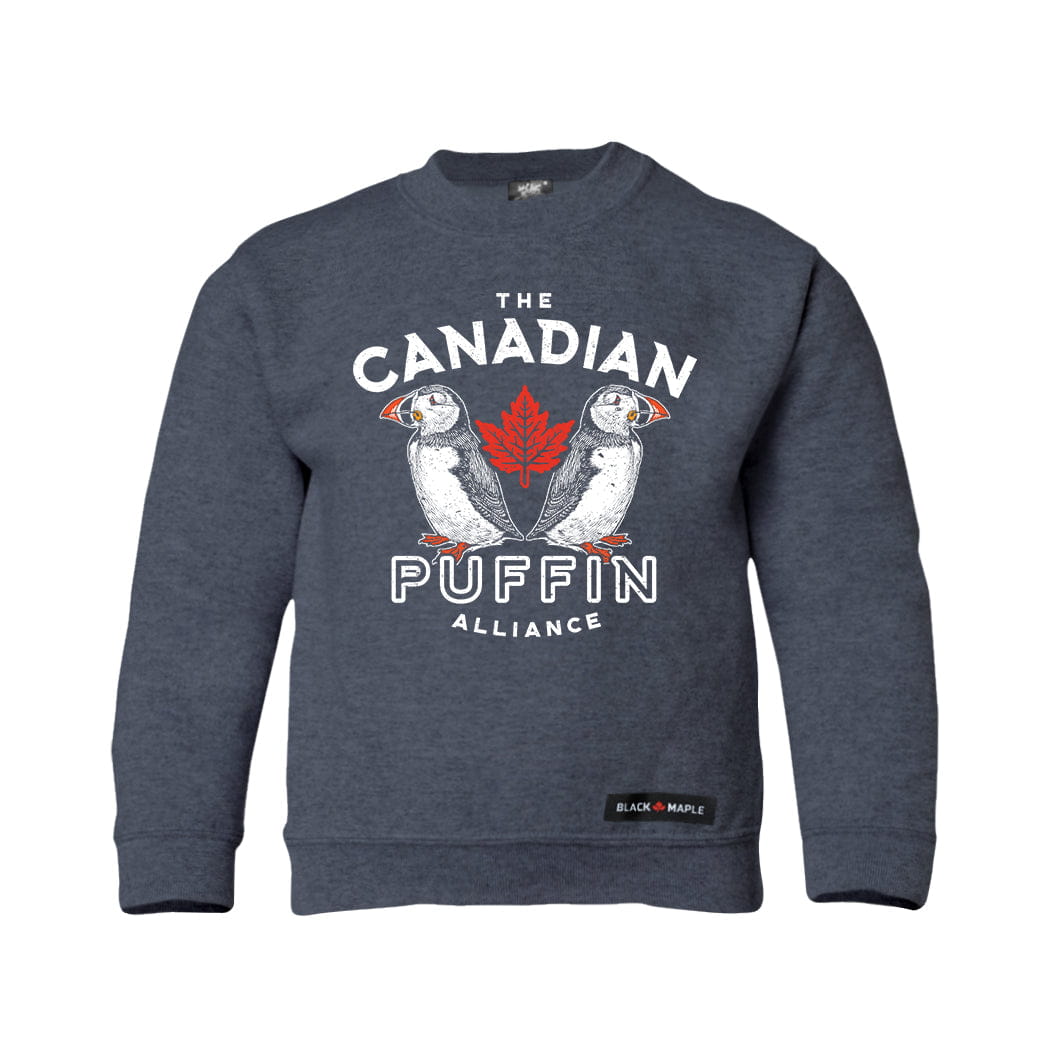 Canadian Puffin Alliance Kids Crewneck Sweatshirt