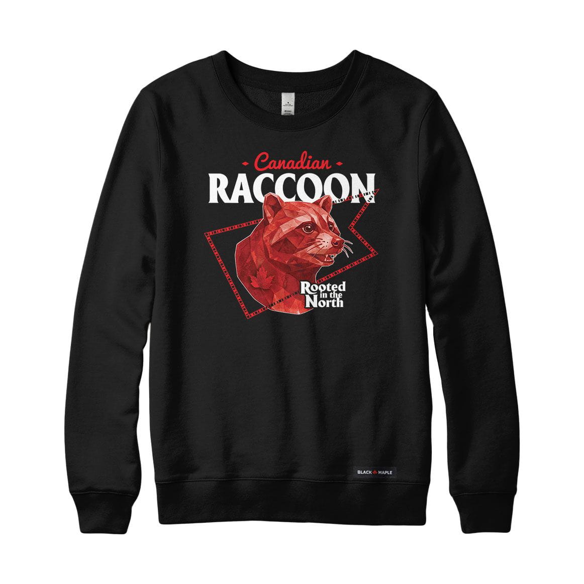 Canadian Raccoon Low Poly Bust Sweatshirt or Hoodie
