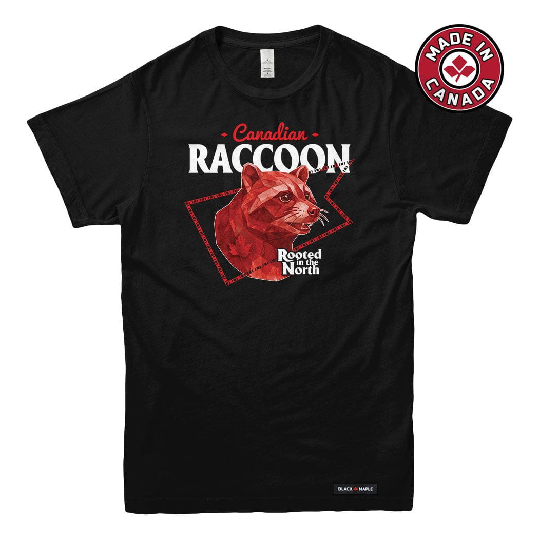 Canadian Raccoon Low Poly Bust T-shirt