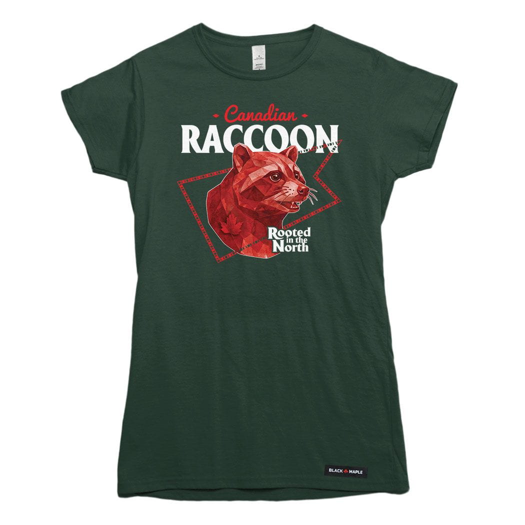 Canadian Raccoon Low Poly Bust T-shirt