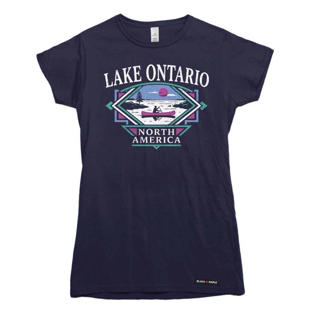 Classic 90s Lake Ontario Canoe Trip Womens T-shirt