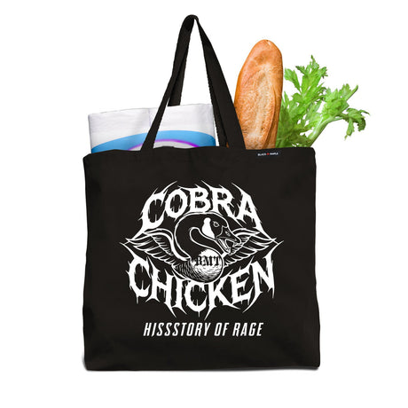 Cobra Chicken Hissstory of Rage Tote Bag