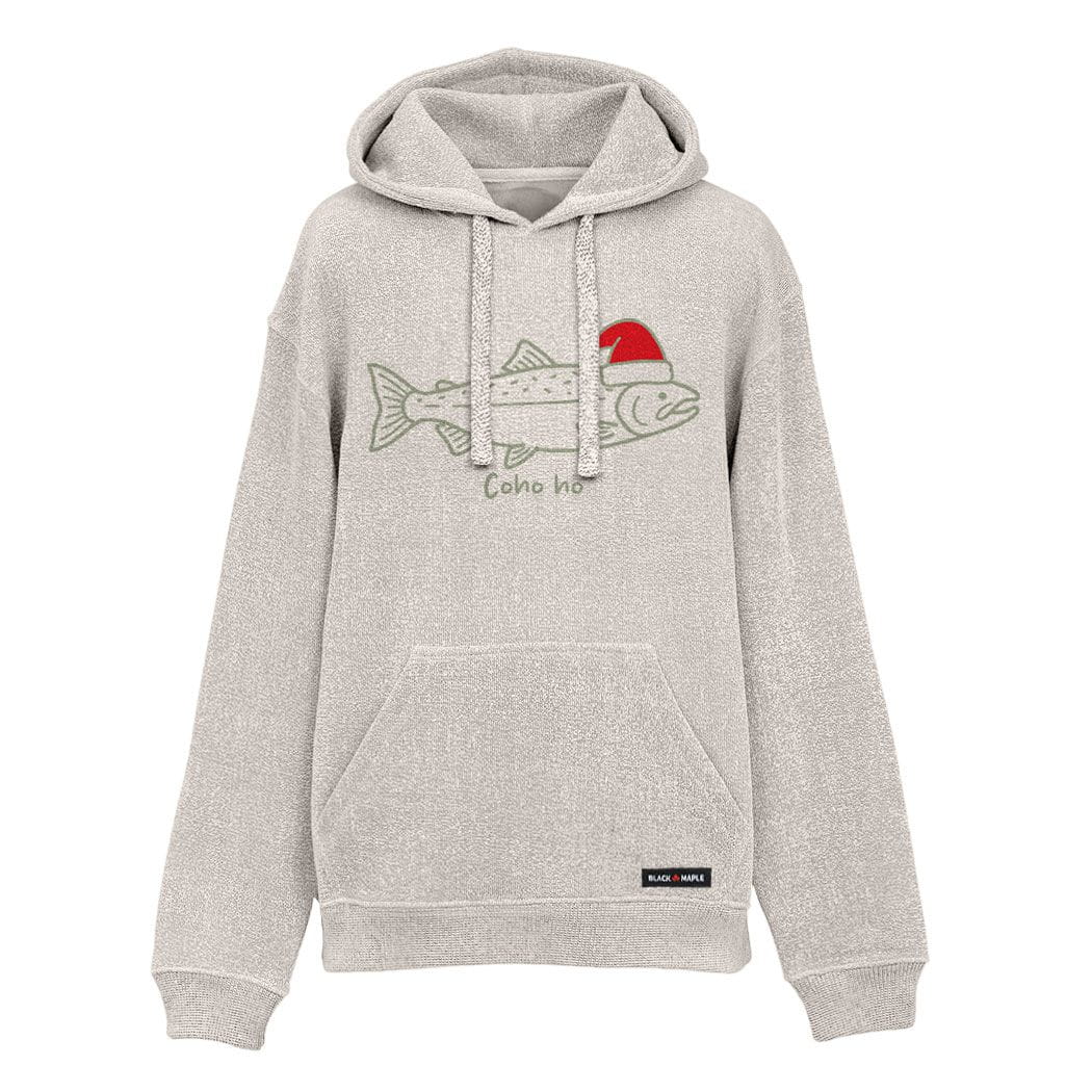 Coho Ho Christmas Salmon Nantucket Hoodie
