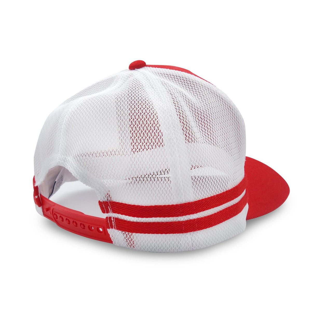Quebec Maple Leaf Retro Stripe Trucker Cap