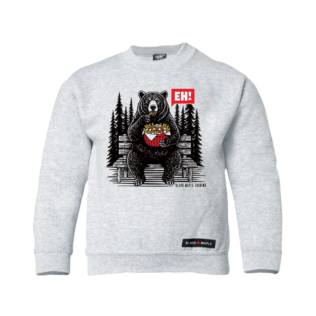 Eh! Bear Poutine Kids Sweatshirt or Hoodie