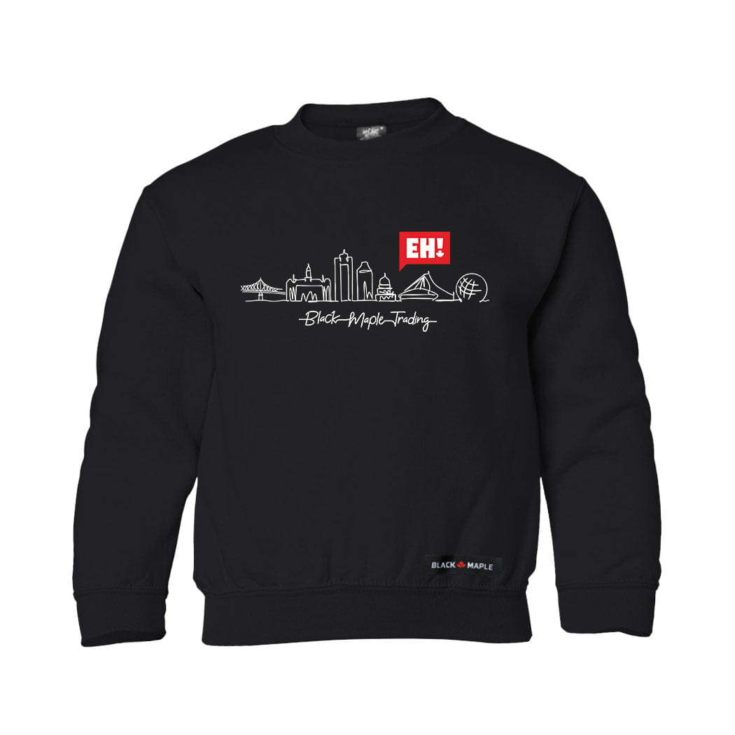Eh! Montreal Skyline Kids Sweatshirt or Hoodie