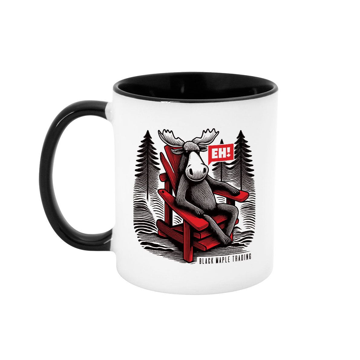 Eh! Moose and Muskoka Chair Logo 11 oz mug