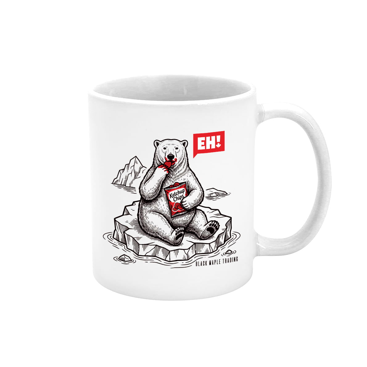 Eh! Polar Bear Ketchup Chips 11 oz mug
