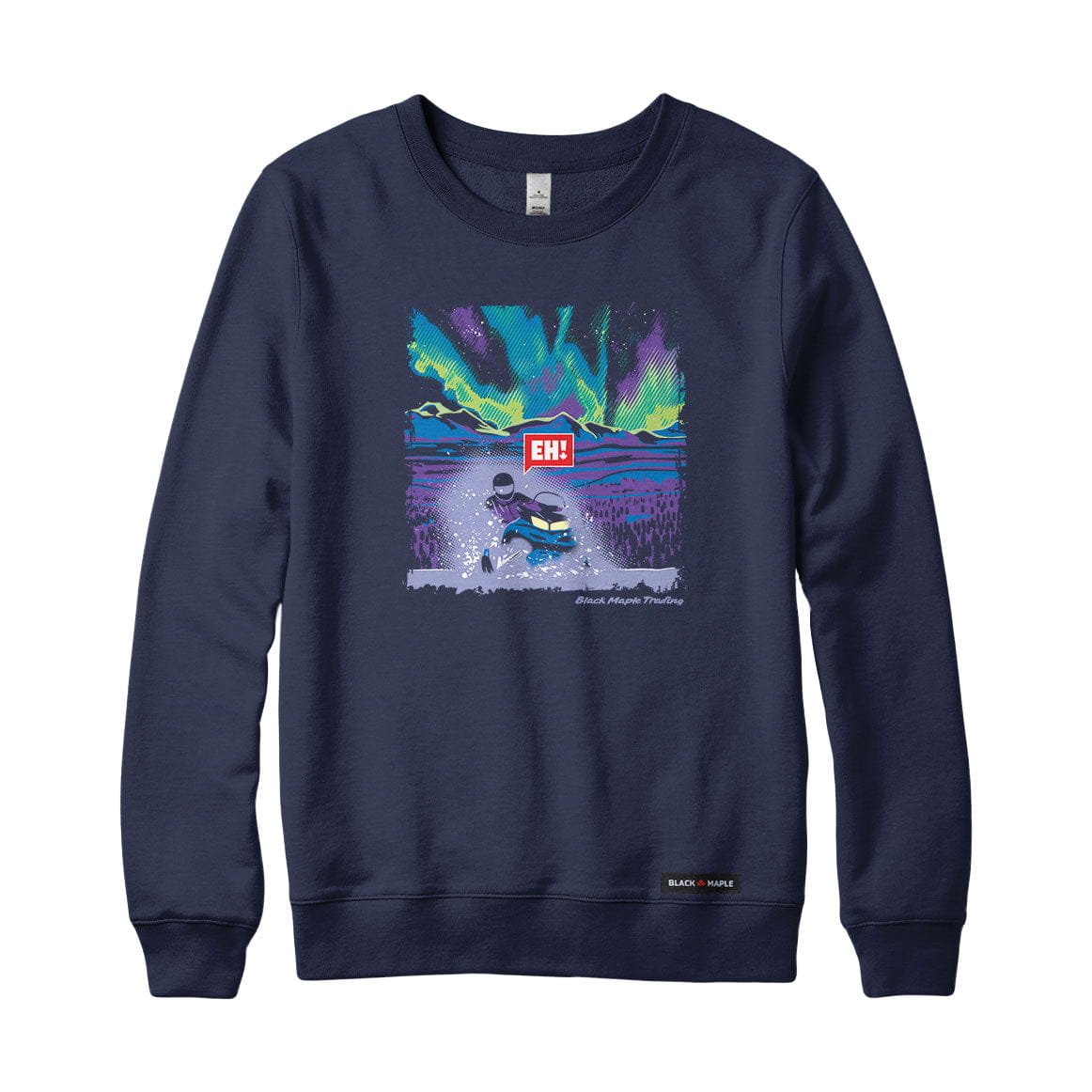 Eh! Snowmobile Northern Lights Sweatshirt or Hoodie
