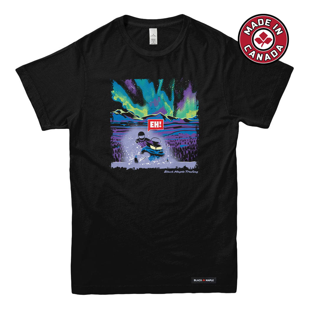Eh! Snowmobile Northern Lights T-shirt