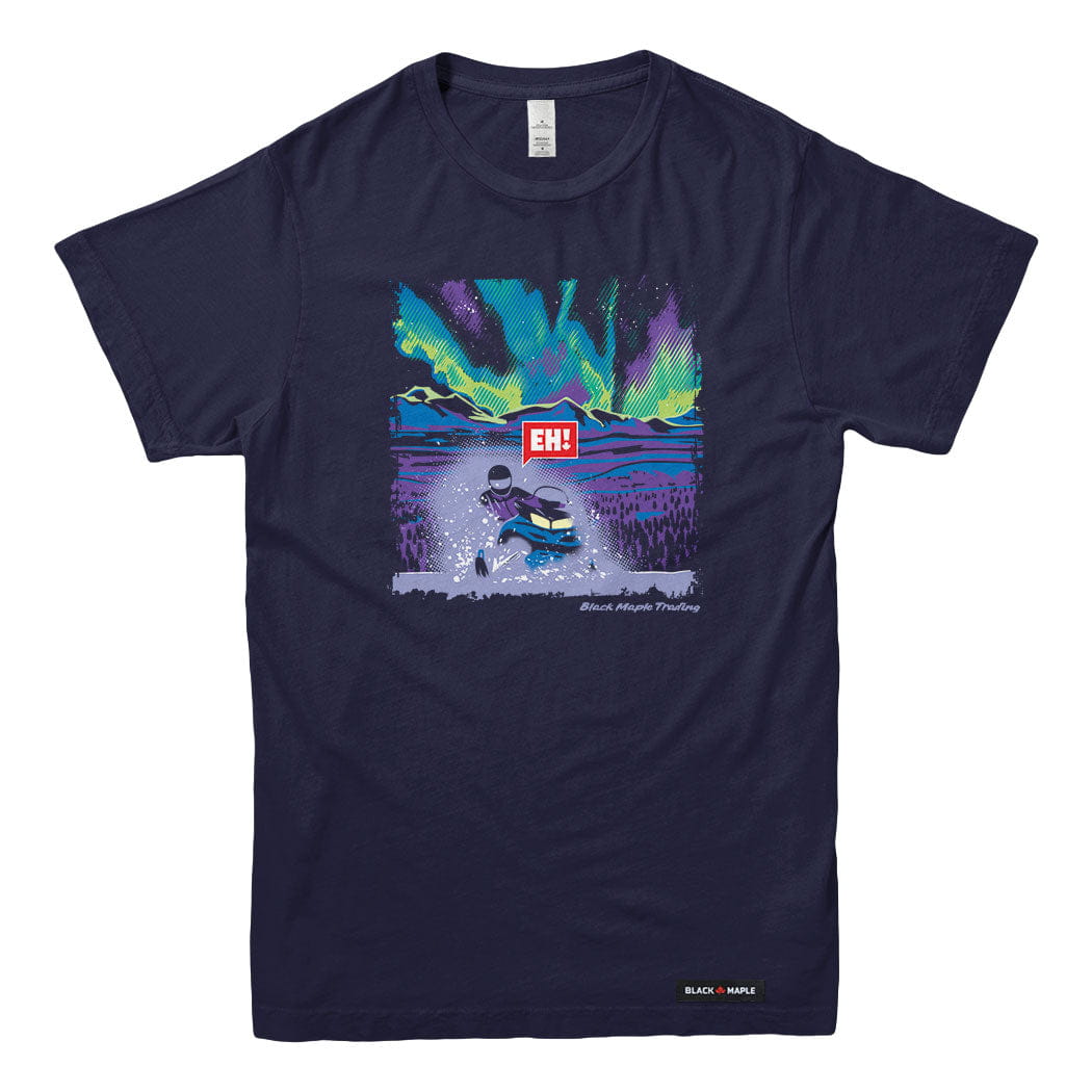 Eh! Snowmobile Northern Lights T-shirt