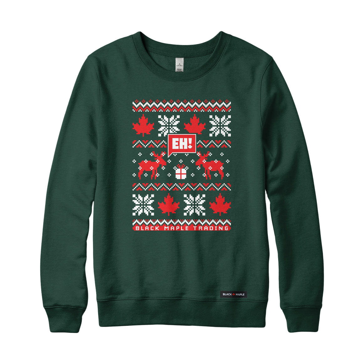 Eh! Ugly Christmas Faux-Knit Sweater Sweatshirt or Hoodie
