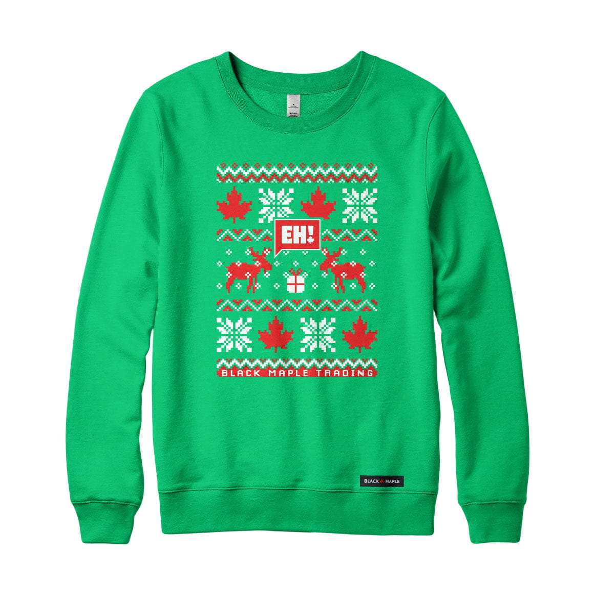 Eh! Ugly Christmas Faux-Knit Sweater Sweatshirt or Hoodie