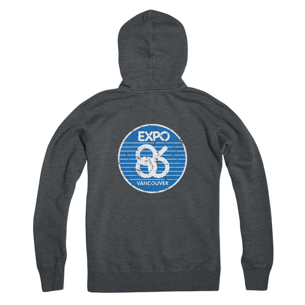 Expo 86 Retro Stripe Zip Hoodie