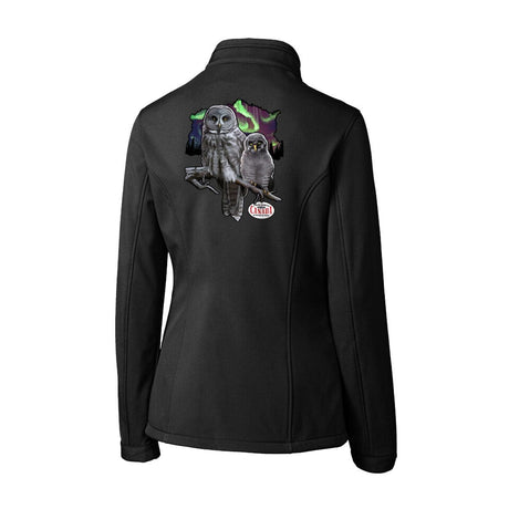 Great Grey Owl Womens Softshell Jacket
