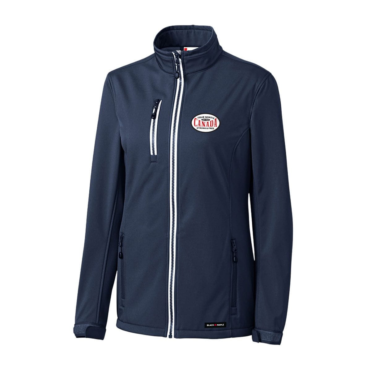 Great Horned Owl Womens Softshell Jacket