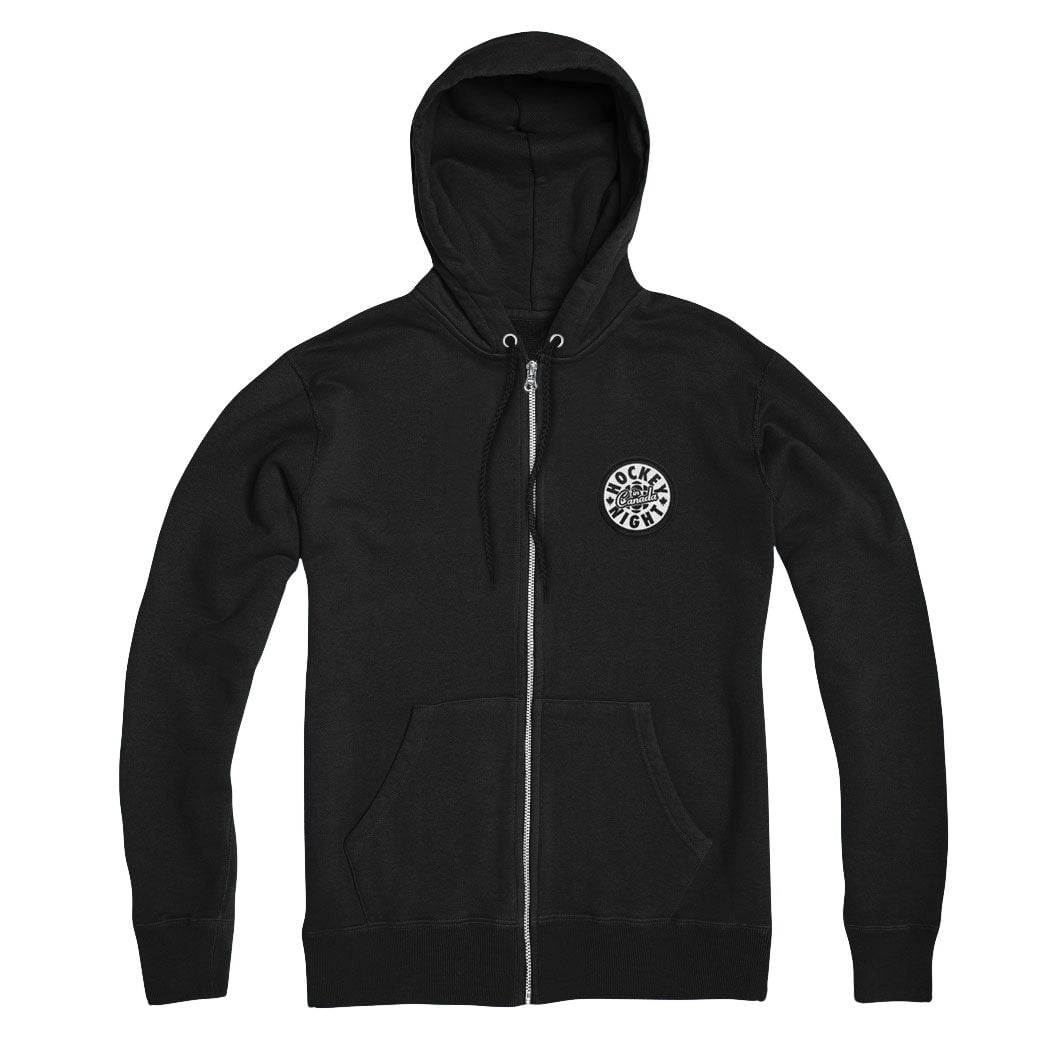 HNIC Black Logo Patch Zip Hoodie